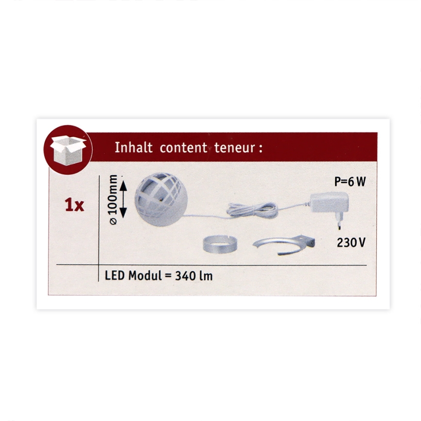 Paulmann 79697 - LED/5W Настолна лампа FAVIA 230V