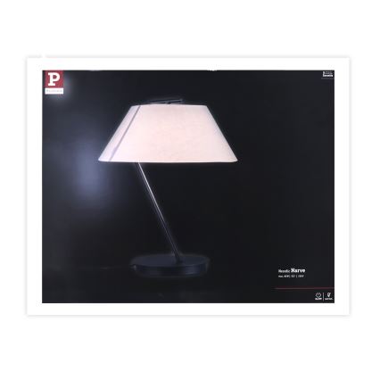 Paulmann 79723 - 1xE27/60W Настолна лампа NARVE 230V