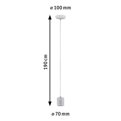 Paulmann 79750 - 1xE27/20W Висящ полилей NORDIN 230V