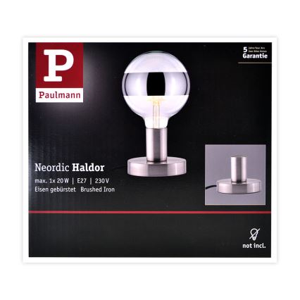 Paulmann 79759 - Настолна лампа HALDOR 1xE27/20W/230V