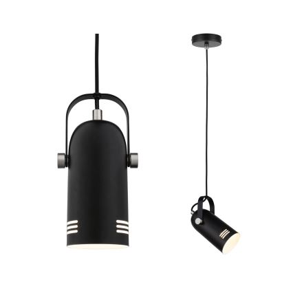 Paulmann 79766 - LED RGBW 1xE27/9W пендел на шнур LAVEA 230V черен