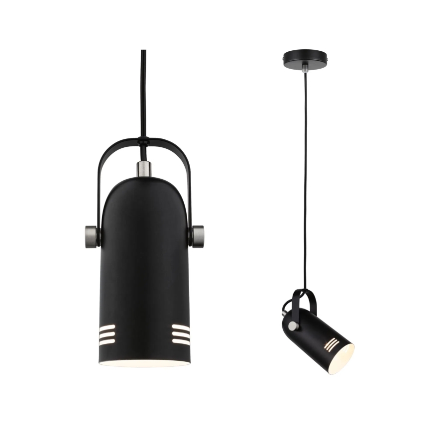 Paulmann 79766 - LED RGBW 1xE27/9W пендел на шнур LAVEA 230V черен