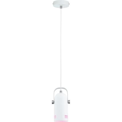 Paulmann 79767 - LED RGBW 1xE27/9W Полилей на кабел LAVEA 230V бял