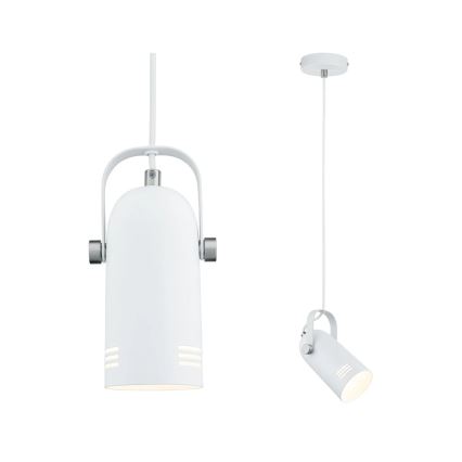 Paulmann 79767 - LED RGBW 1xE27/9W Полилей на кабел LAVEA 230V бял