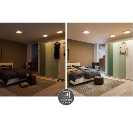 Paulmann 79795 - LED/13W Плафон CARPO 230V 2300/2500/3000K