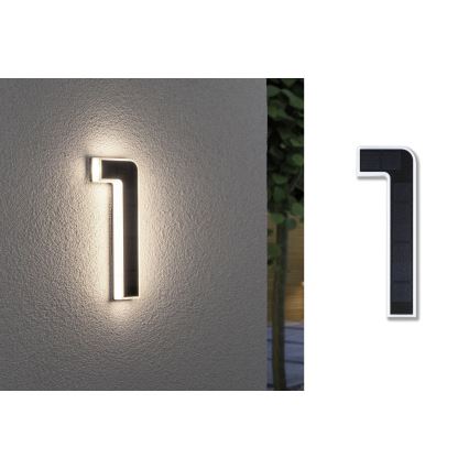 Paulmann 79842 - LED/0,2W IP44 Соларен домашен номер 1,2V 1500 mAh