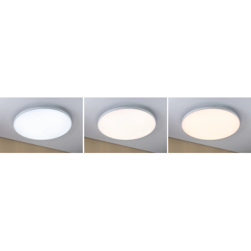 Paulmann 79894 - LED/38W таванно осветително тяло VELORA 230V 3000/4000/6500K диам. 60 см бяло