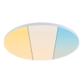 Paulmann 79894 - LED/38W таванно осветително тяло VELORA 230V 3000/4000/6500K диам. 60 см бяло