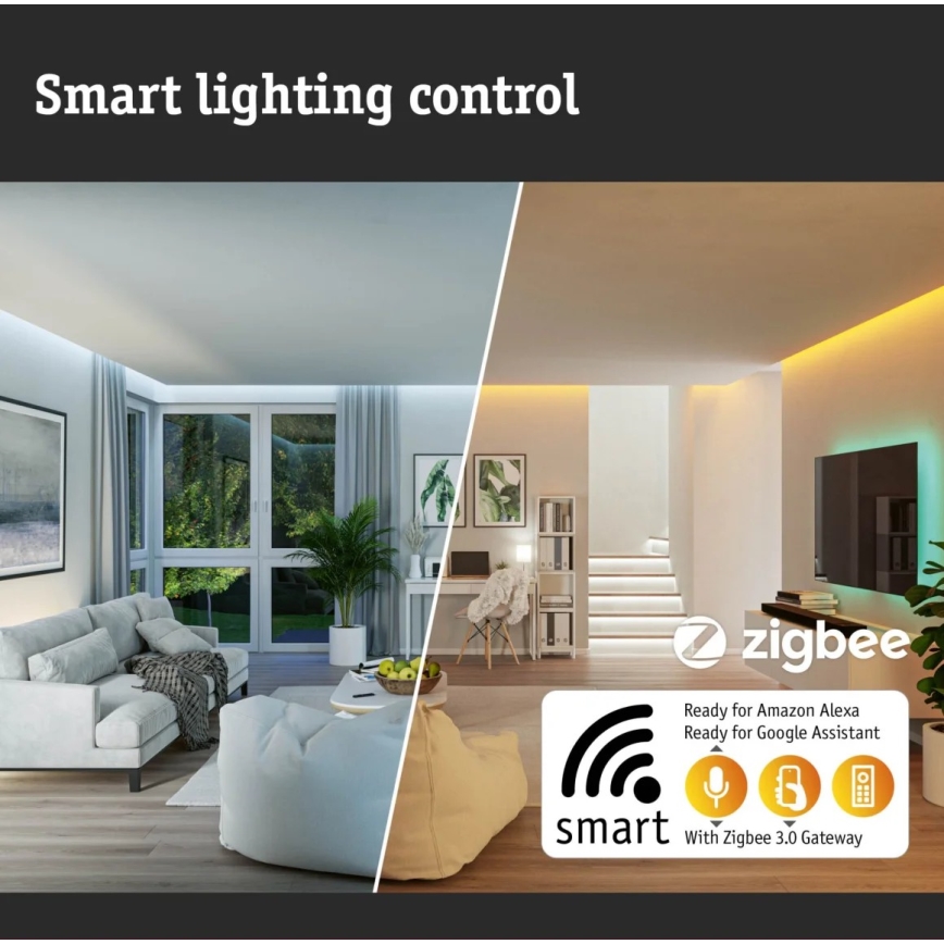 Paulmann 79895-LED/22W Димируем плафон SMART VELORA 230V 2700-6500K