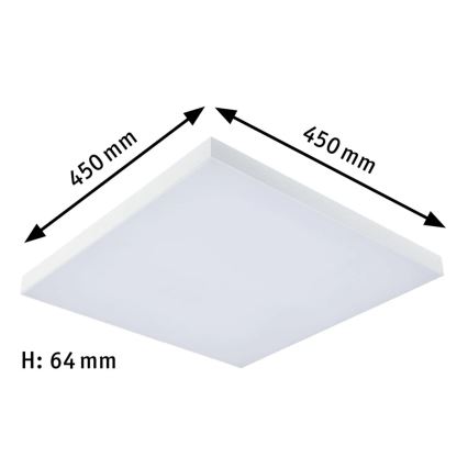 Paulmann 79905 - LED/19W RGBW Димируем плафон VELORA 230V 3000-6500K + дистанционно управление