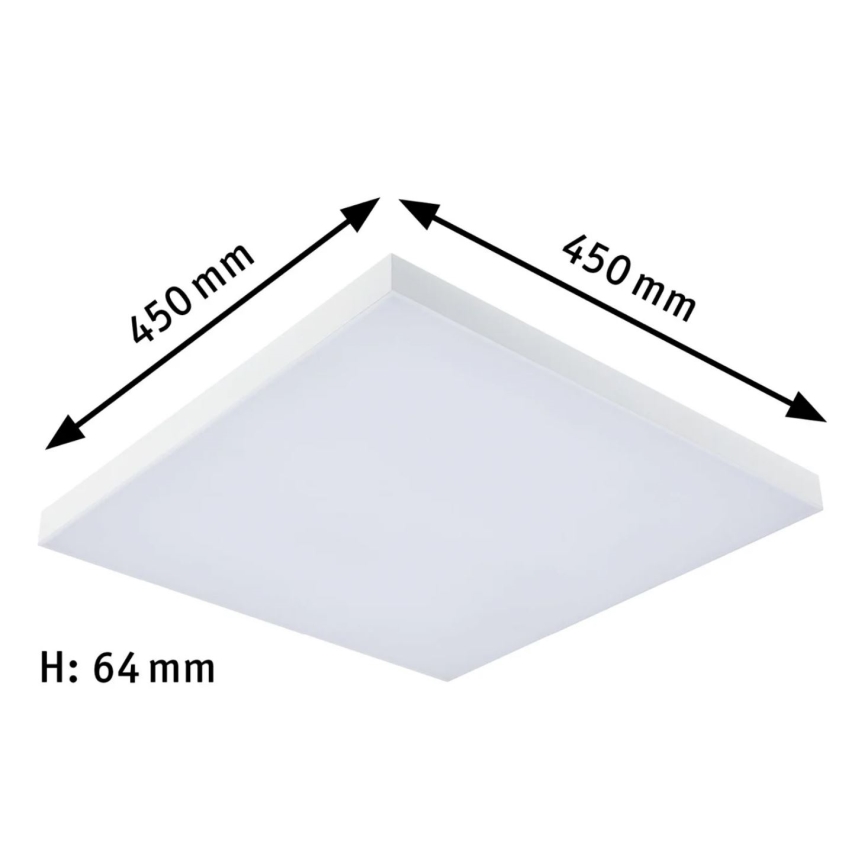 Paulmann 79905 - LED/19W RGBW Димируем плафон VELORA 230V 3000-6500K + дистанционно управление