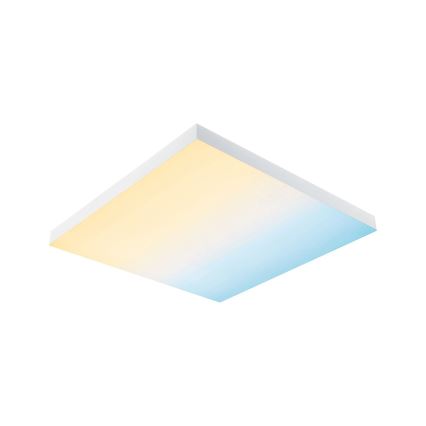 Paulmann 79910 - LED/31W RGBW Димируемо таванно осветително тяло LORIA 230V 3000-6500K 59,5x59,5 cm бяло + дистанционно управление