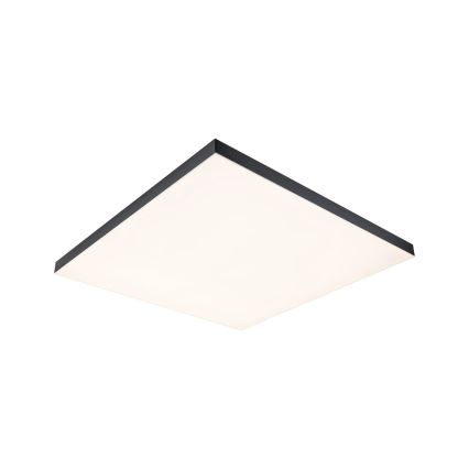 Paulmann 79913 - LED/31W RGBW димируемо таванно осветително тяло LORIA 230V 3000-6500K 59,5x59,5 cm черно + дистанционно управление