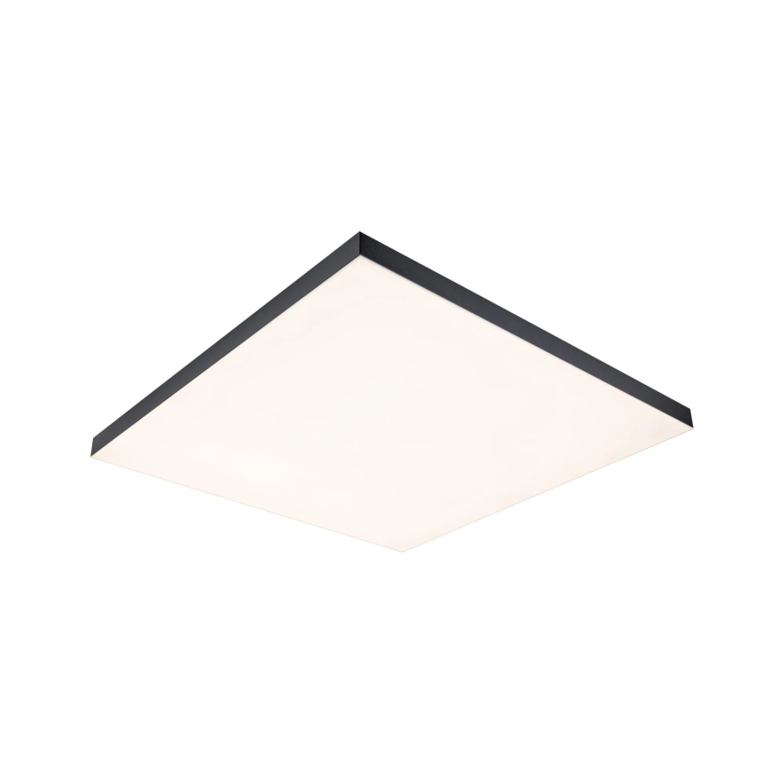 Paulmann 79913 - LED/31W RGBW димируемо таванно осветително тяло LORIA 230V 3000-6500K 59,5x59,5 cm черно + дистанционно управление