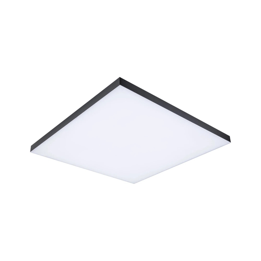 Paulmann 79913 - LED/31W RGBW димируемо таванно осветително тяло LORIA 230V 3000-6500K 59,5x59,5 cm черно + дистанционно управление