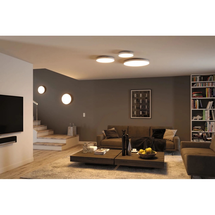 Paulmann 79928 - LED/22W Димируемо таванно осветително тяло LORIA 230V 2700-6500K Ø 40 см бяло