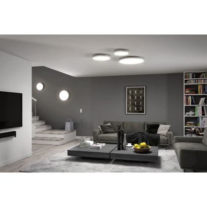 Paulmann 79928 - LED/22W Димируемо таванно осветително тяло LORIA 230V 2700-6500K Ø 40 см бяло