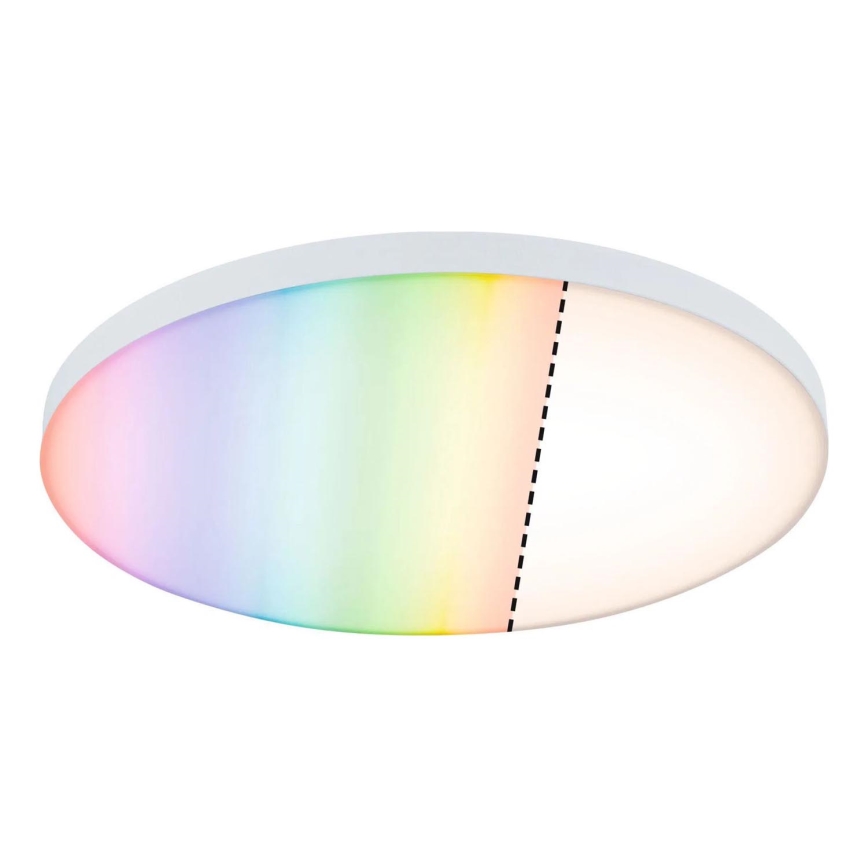 Paulmann 79929 - LED/22W RGBW Димируемо таванно осветително тяло LORIA 230 V Ø 40 см бяло