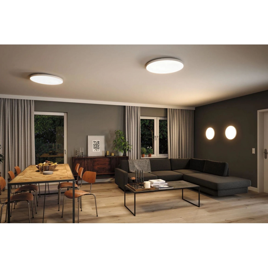 Paulmann 79929 - LED/22W RGBW Димируемо таванно осветително тяло LORIA 230 V Ø 40 см бяло