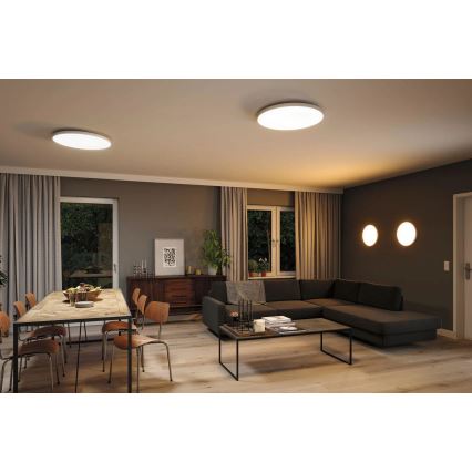 Paulmann 79929 - LED/22W RGBW Димируемо таванно осветително тяло LORIA 230 V Ø 40 см бяло