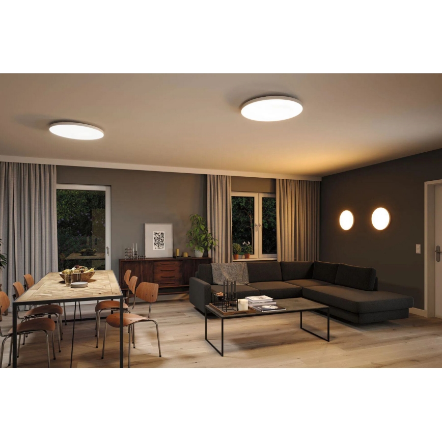 Paulmann 79929 - LED/22W RGBW Димируемо таванно осветително тяло LORIA 230 V Ø 40 см бяло