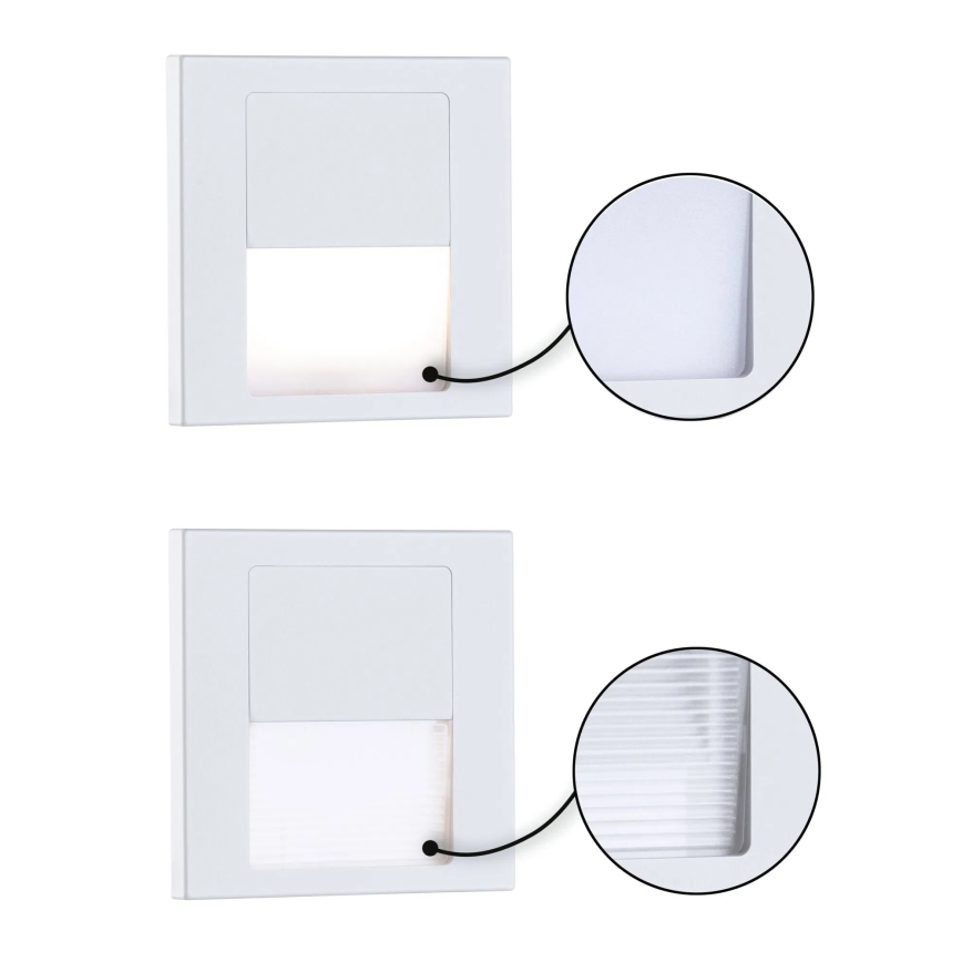 Paulmann 79999 - LED/1W Лампа за стълбище TSARO 230V Follow/бял