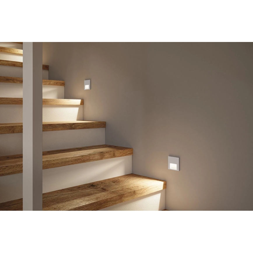Paulmann 80000 - LED/1W Лампа за стълбище TSARO 230V Follow/матов хром