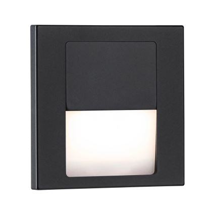 Paulmann 80001 - LED/1W Лампа за стълбище TSARO 230V Follow/черен