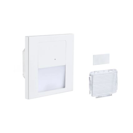Paulmann 80002 - LED/1W Лампа за стълбище със сензор TSARO 230V Lead/бял