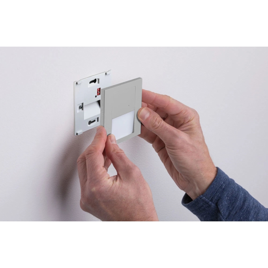 Paulmann 80003 - LED/1W Осветително тяло за стълбище със сензор TSARO 230V Оловно/матов хром