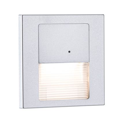 Paulmann 80003 - LED/1W Осветително тяло за стълбище със сензор TSARO 230V Оловно/матов хром