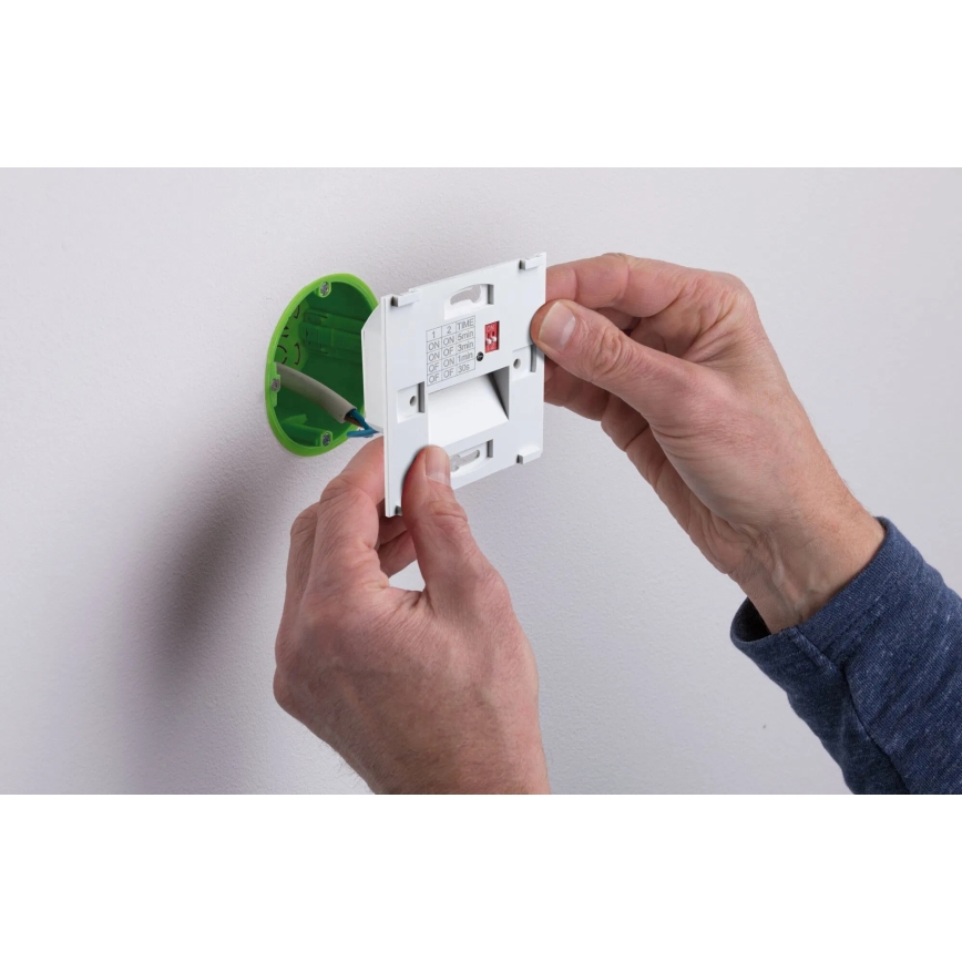 Paulmann 80004 - LED/1W Лампа за стълбище със сензор TSARO 230V Lead/черен