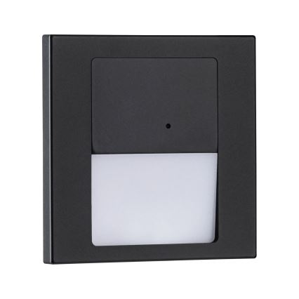 Paulmann 80004 - LED/1W Лампа за стълбище със сензор TSARO 230V Lead/черен