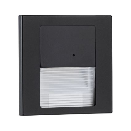 Paulmann 80004 - LED/1W Лампа за стълбище със сензор TSARO 230V Lead/черен