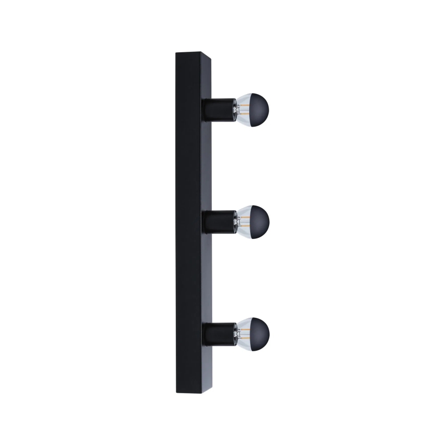 Paulmann 80097 - 3xE14/40W IP44 Лампа за огледало в баня REGULA 230V черен
