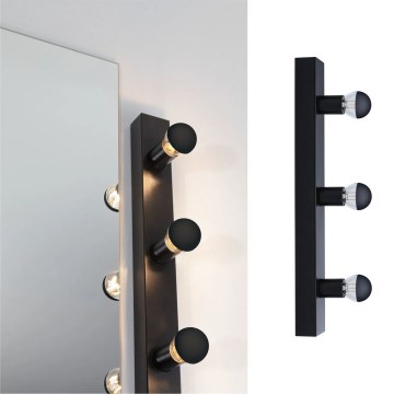 Paulmann 80097 - 3xE14/40W IP44 Лампа за огледало в баня REGULA 230V черен