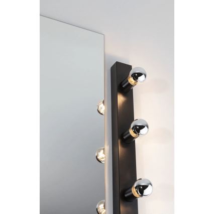 Paulmann 80097 - 3xE14/40W IP44 Лампа за огледало в баня REGULA 230V черен