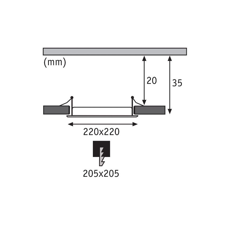 Paulmann 92066 - LED/18W IP44 Лампа за вграждане в баня 230V