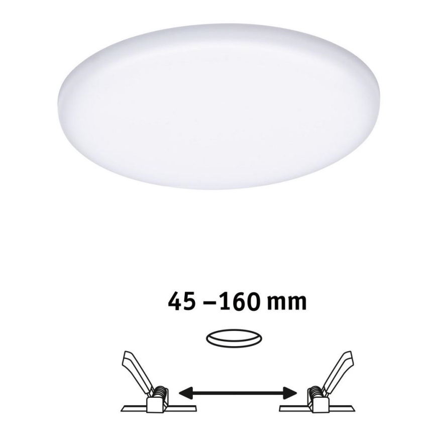 Paulmann 92389 - LED/17W IP44 Плафон за вграждане за баня VARIFIT 230V