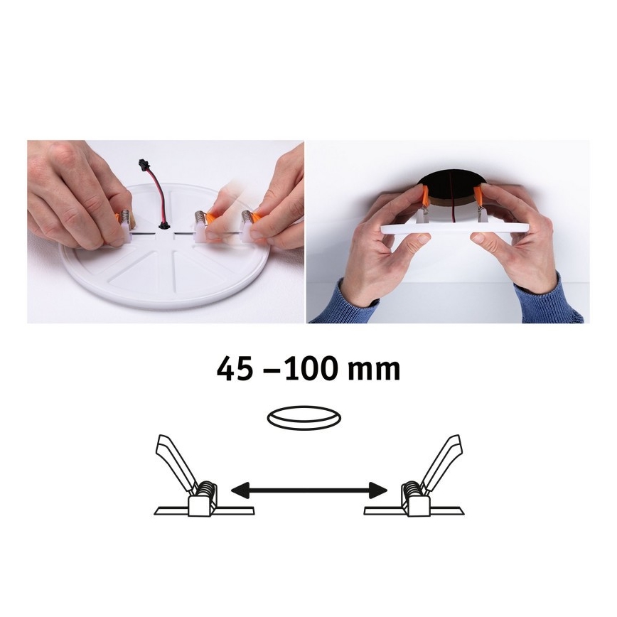 Paulmann 92397 - LED / 8,5W IP44 Таванна лампа за баня VARIFIT 230V