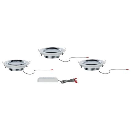 Paulmann 92693 - К-кт 3xLED/8W Димируема лампа за вграждане PREMIUM LINE 230