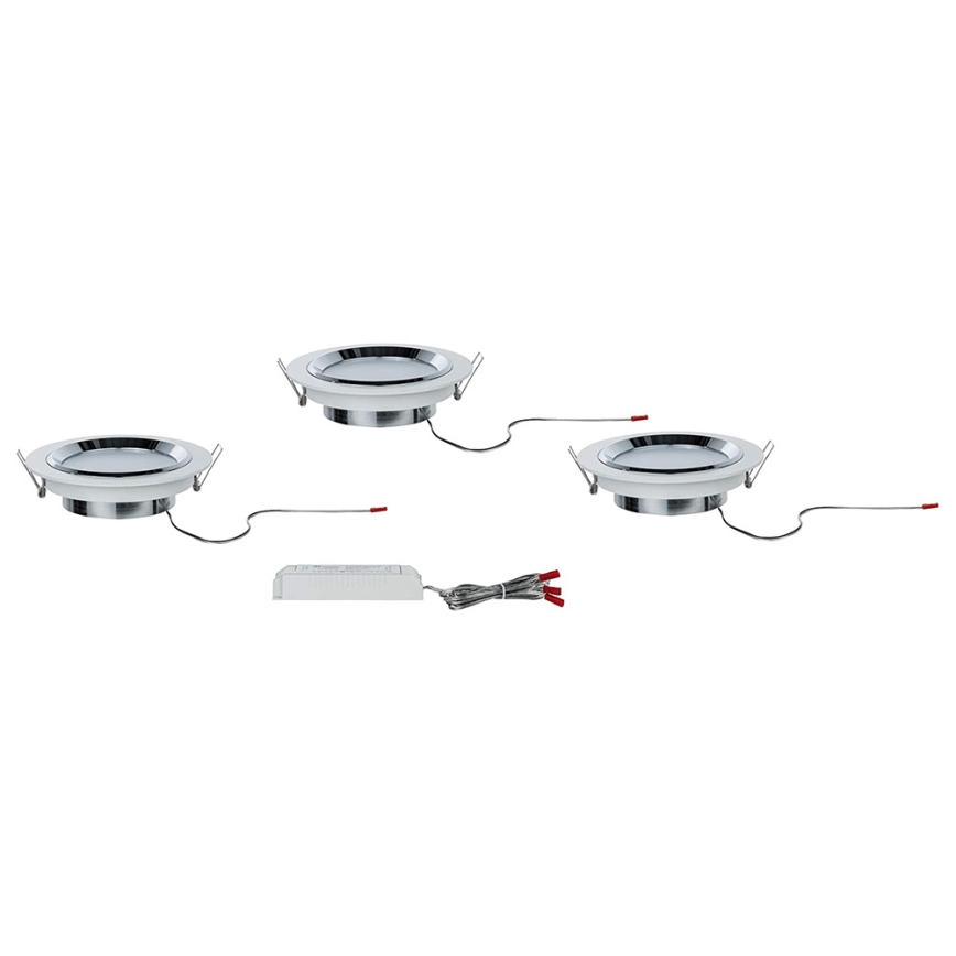 Paulmann 92693 - К-кт 3xLED/8W Димируема лампа за вграждане PREMIUM LINE 230