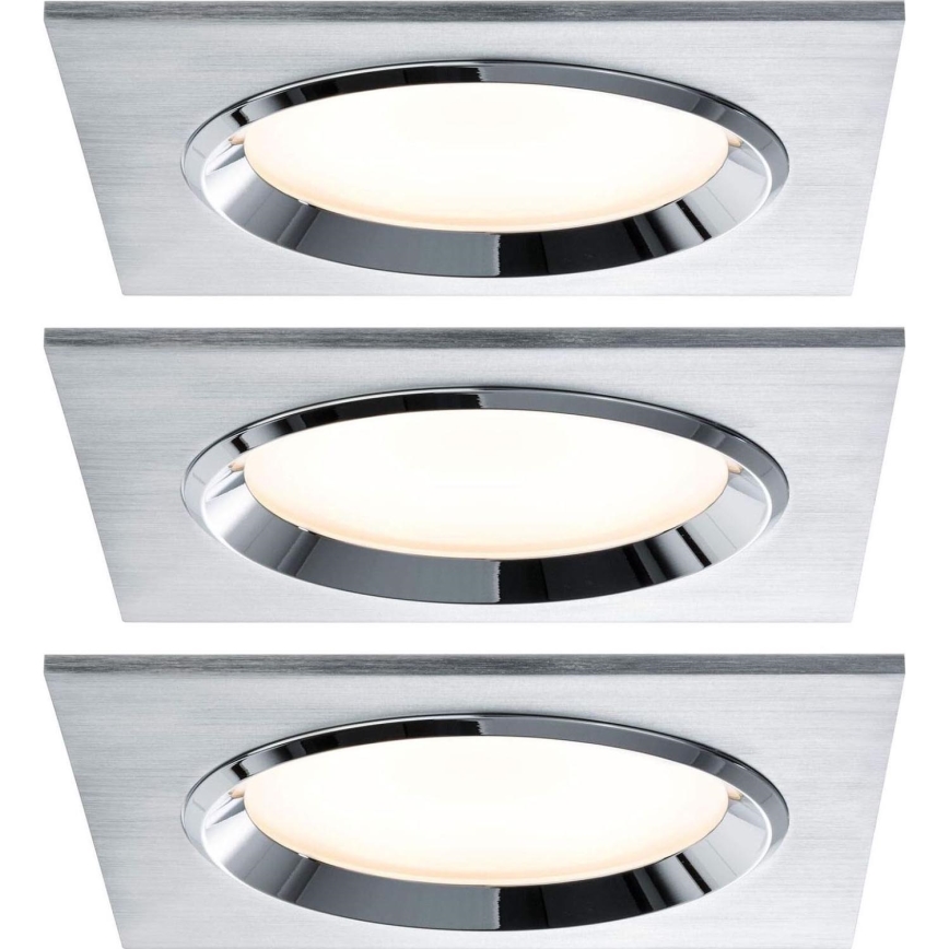 Paulmann 92696 - К-кт 3xLED/8W Димируема лампа за вграждане DICE 230V