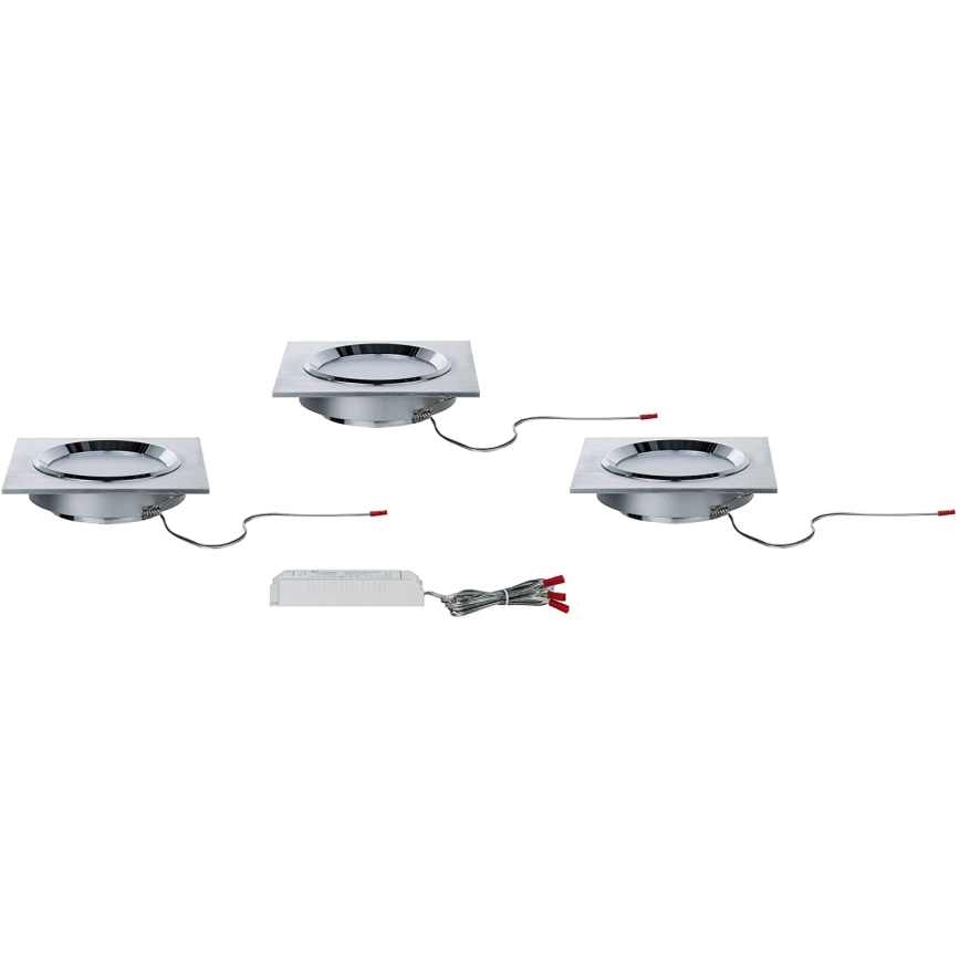 Paulmann 92696 - К-кт 3xLED/8W Димируема лампа за вграждане DICE 230V