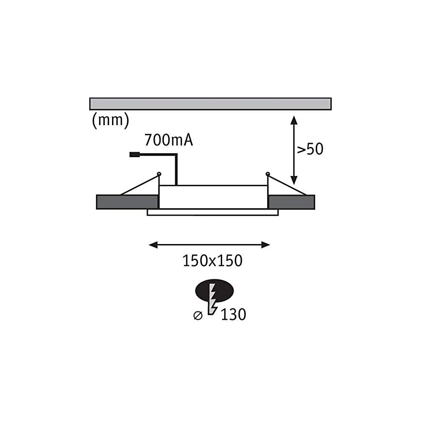 Paulmann 92696 - К-кт 3xLED/8W Димируема лампа за вграждане DICE 230V