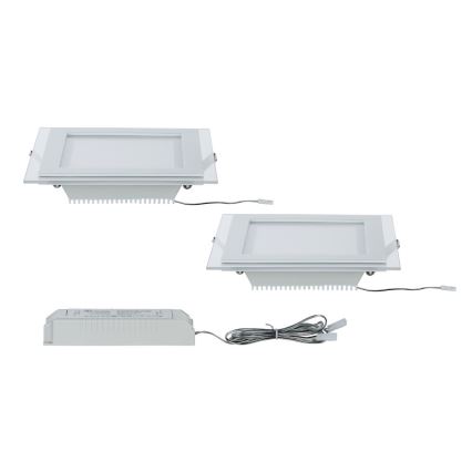Paulmann 92706 - К-кт 2xLED/7,5W Димируема лампа за вграждане DECODICE 230V