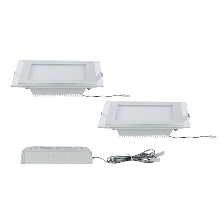 Paulmann 92706 - К-кт 2xLED/7,5W Димируема лампа за вграждане DECODICE 230V