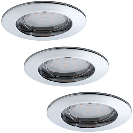 Paulmann 92759 - Комплект 3xLED/6,8W За баня Осветление за окачен таван COIN 230V IP44