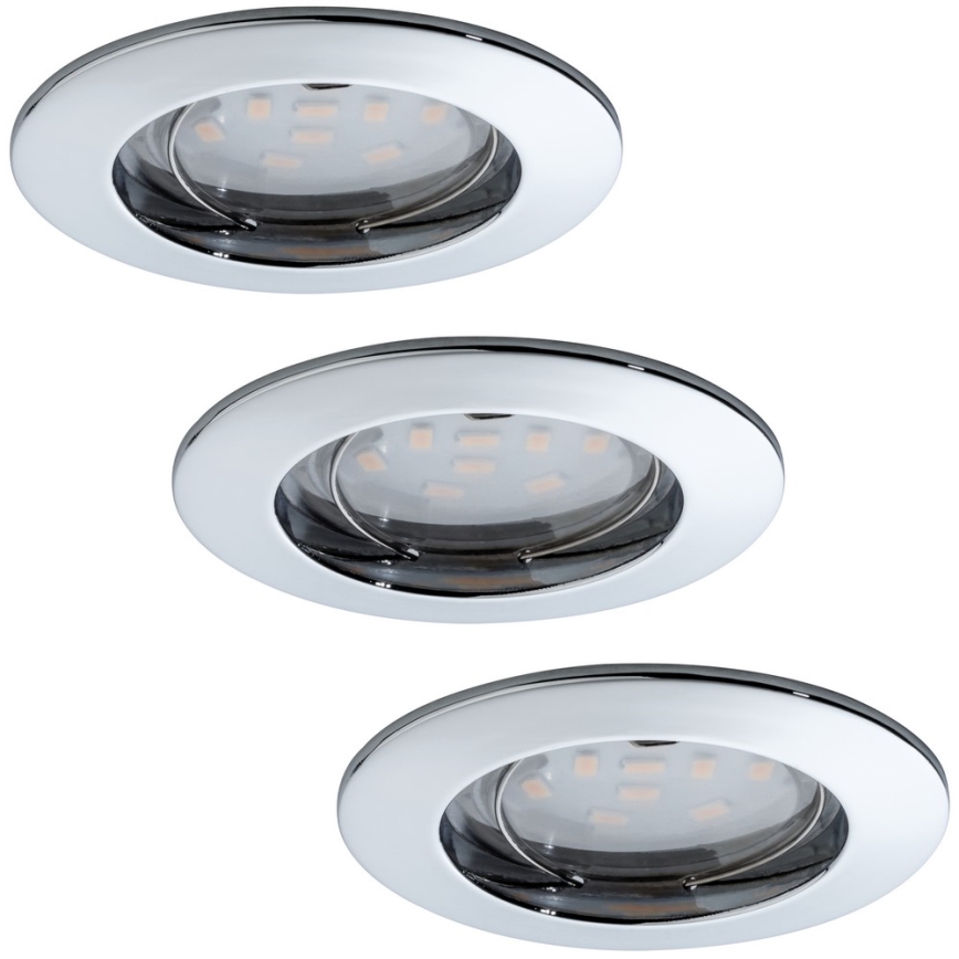 Paulmann 92759 - Комплект 3xLED/6,8W За баня Осветление за окачен таван COIN 230V IP44