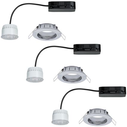 Paulmann 92759 - Комплект 3xLED/6,8W За баня Осветление за окачен таван COIN 230V IP44